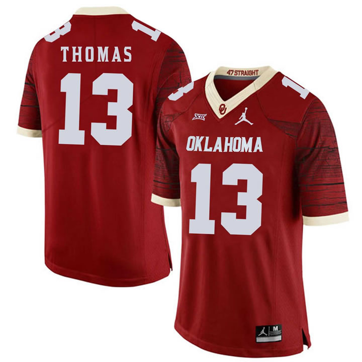Oklahoma Sooners 13 Ahmad Thomas Red 47 Game Winning Streak College Football Jersey Dzhi,We sell and wholesale Oklahoma Sooners 13 Ahmad Thomas Red 47 Game Winning Streak College Football Jersey Dzhi on line form chian!